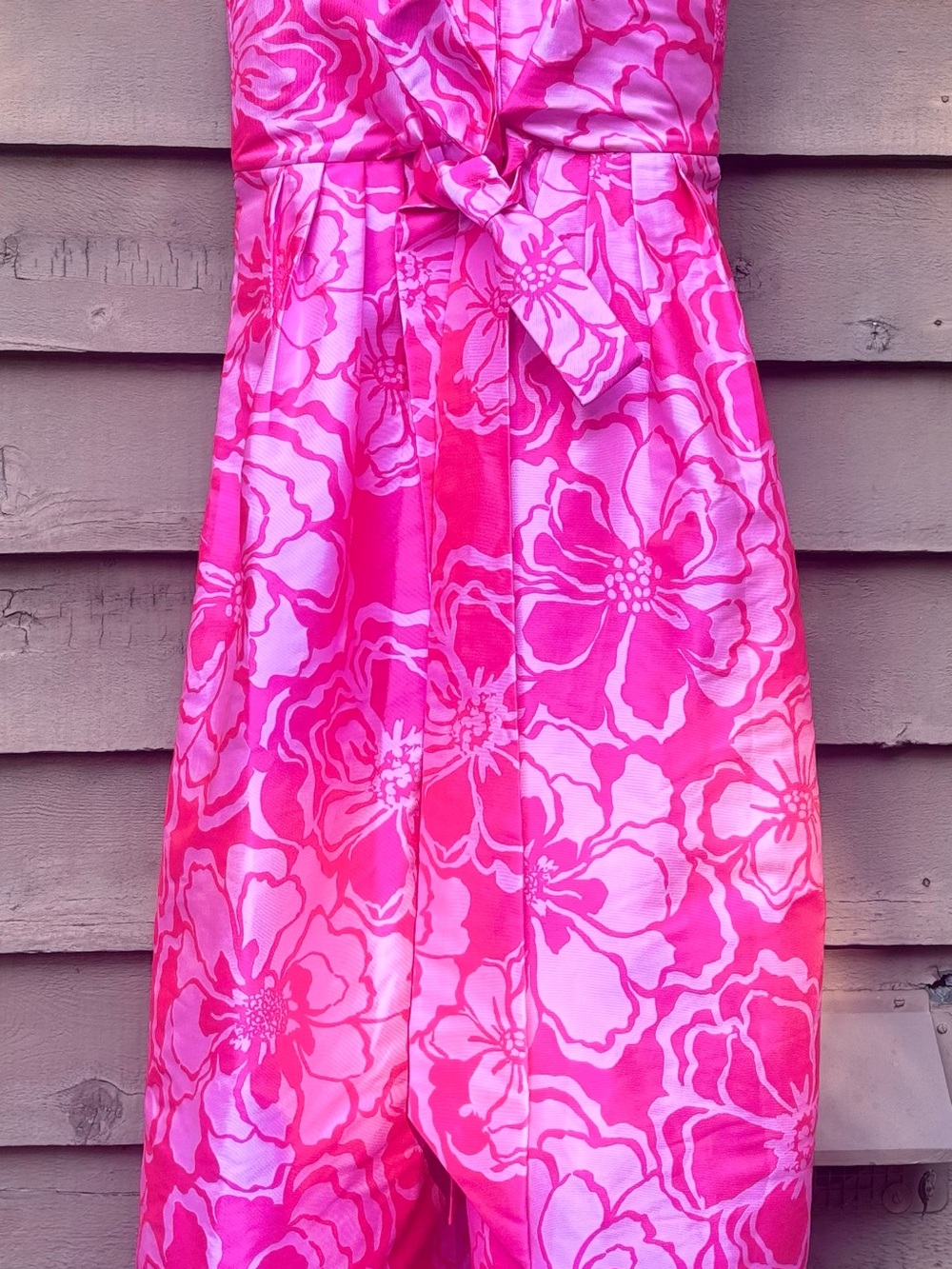 NWT Lilly Pulitzer Marria Satin Jacquard Maxi Dress Parigi Pink Floral Size 8 - Picture 4 of 16